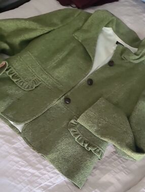 J. Crew Light Olive Green Wool Blazer